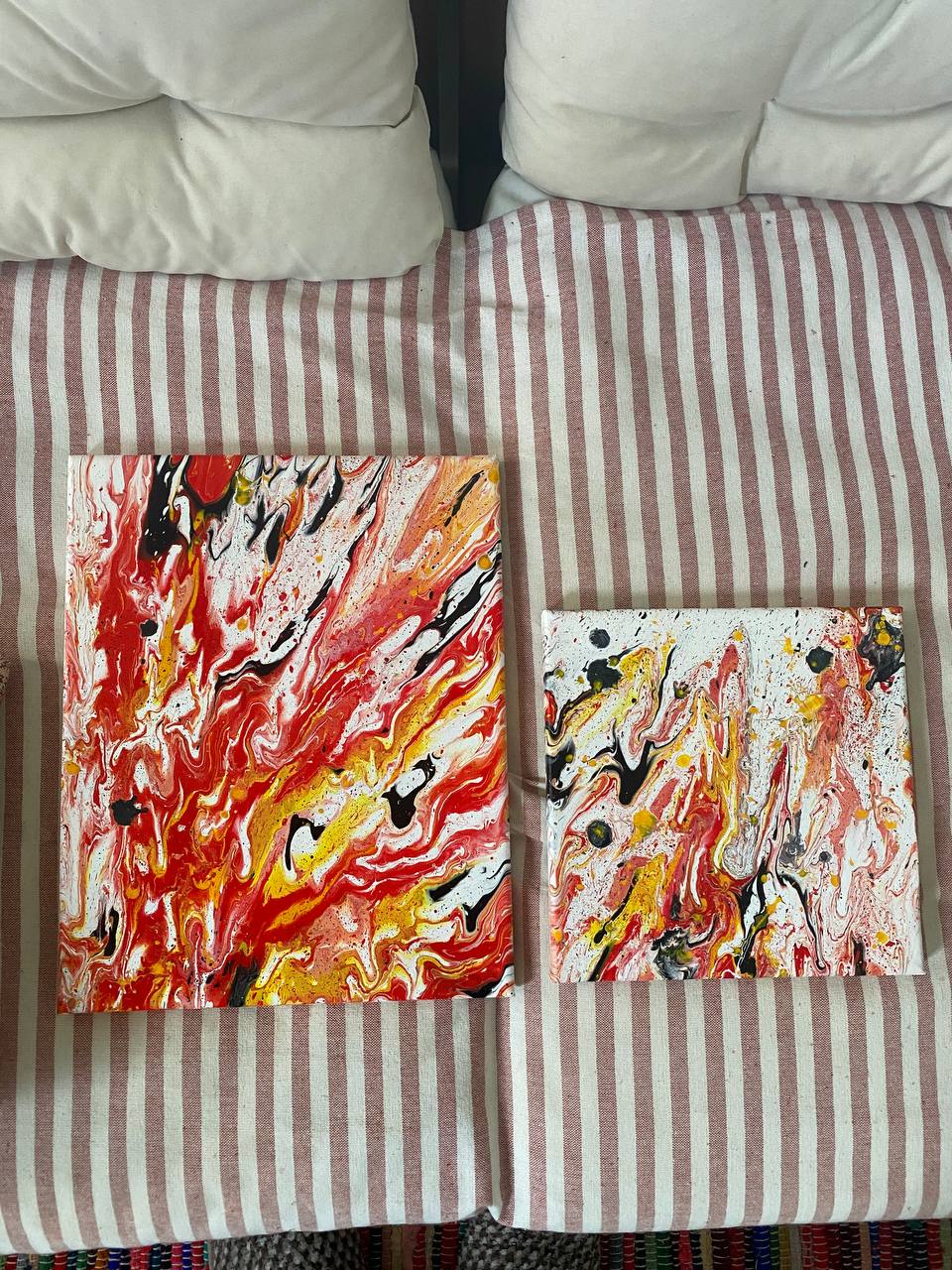 Pintura de remolinos expresiva