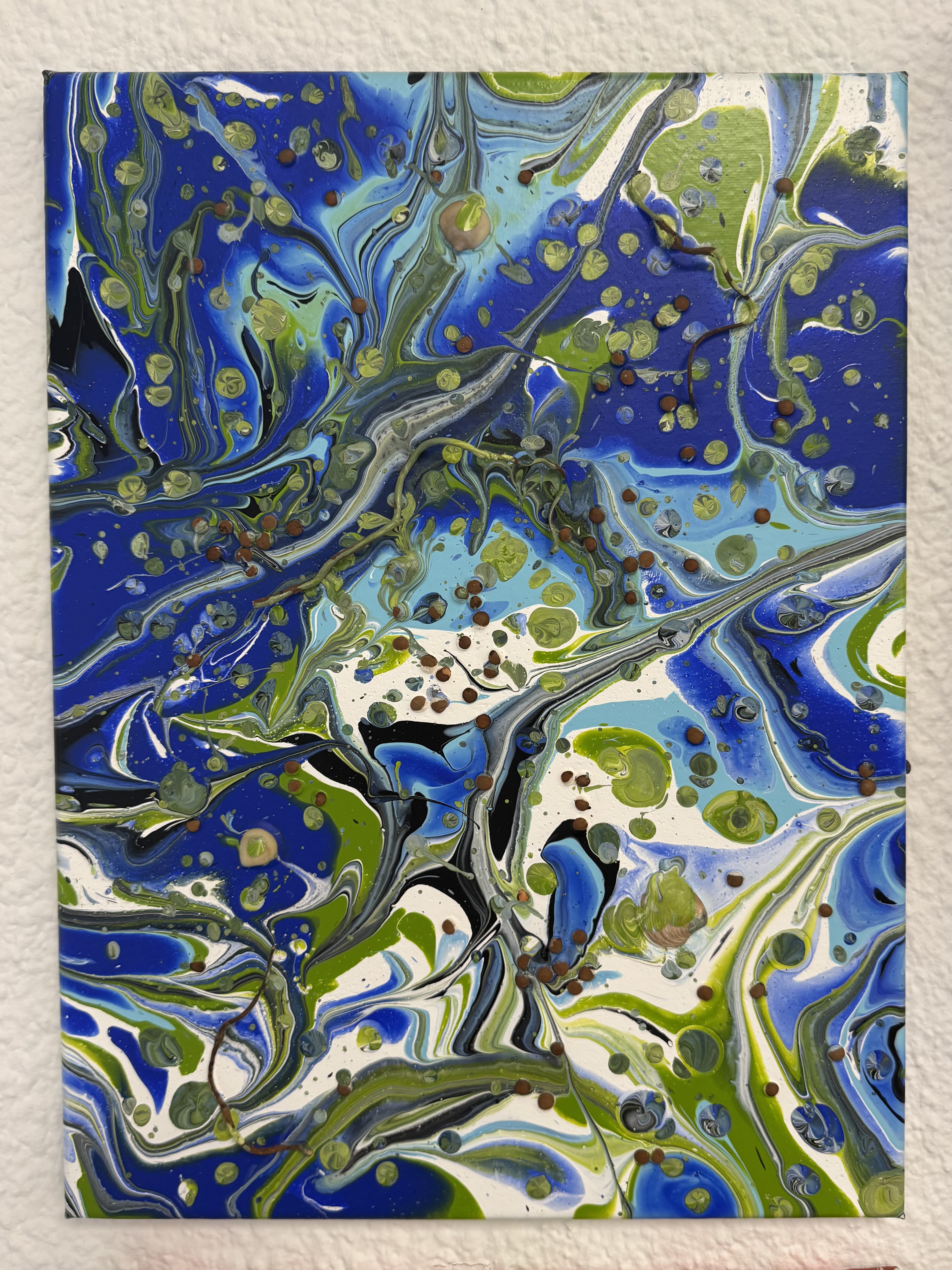 Pintura de vertido dinámica